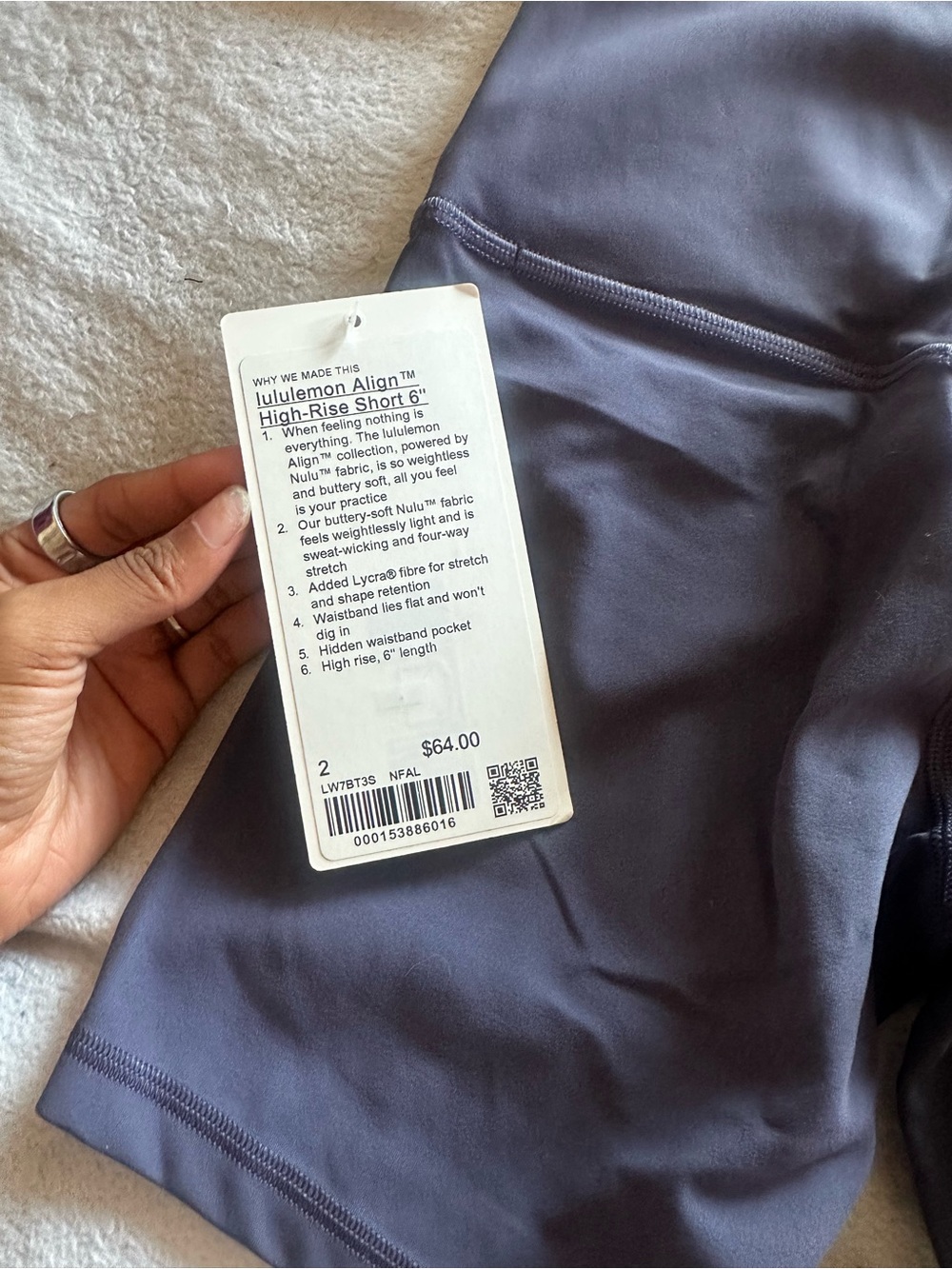 Purple lululemon align shorts - Picture 3 of 3